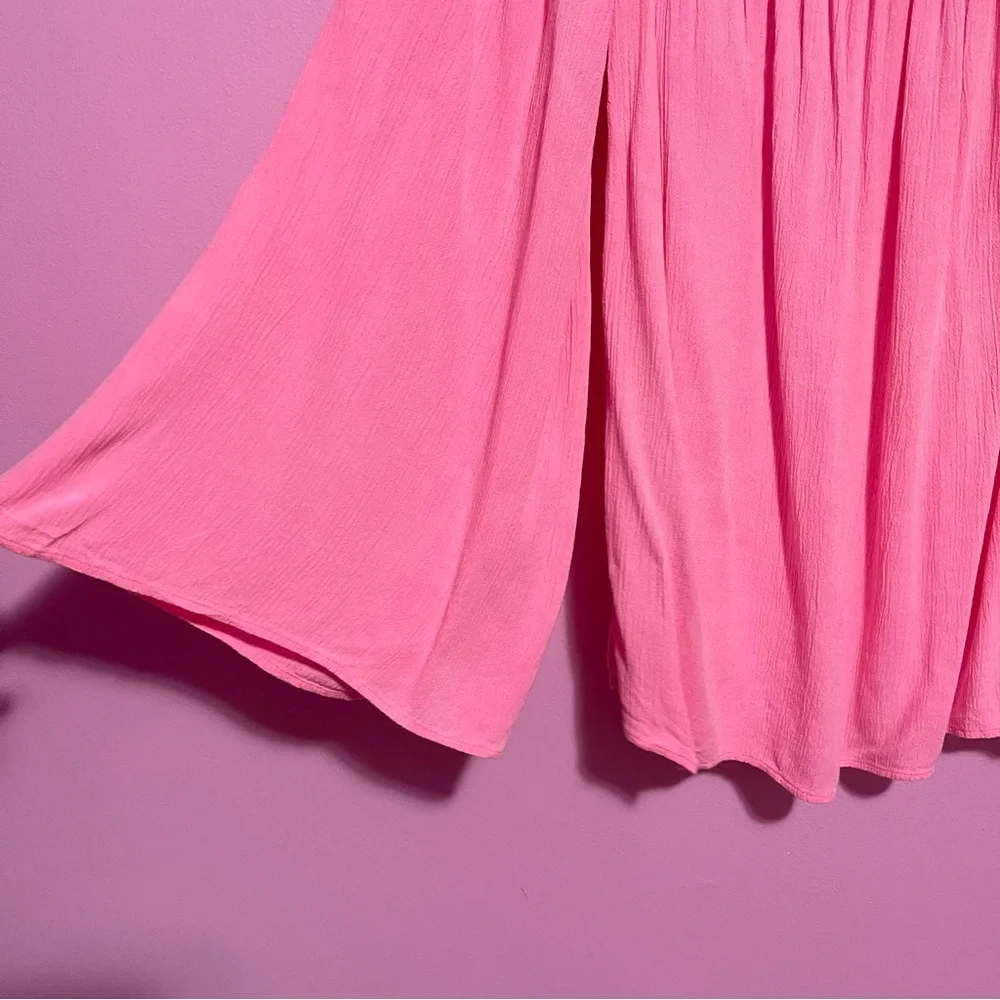Lilly Pulitzer Nita Top Women’s Small‎ Tiki Pink Off-Shoulder Bell Sleeve Blouse - Picture 4 of 6